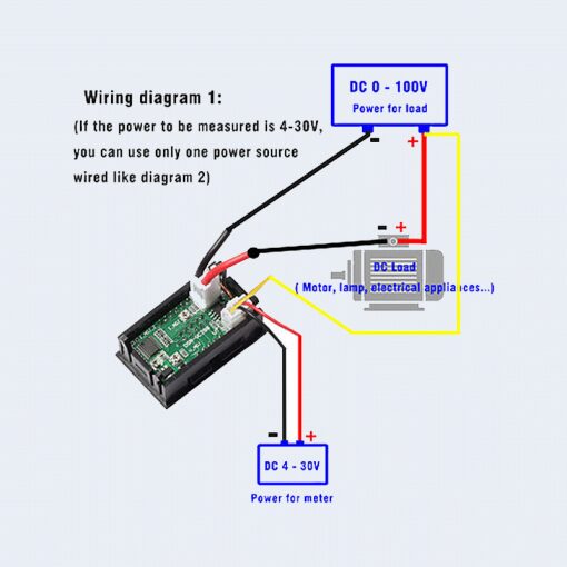 مقياس للجهد والتيار Current and voltage display meter