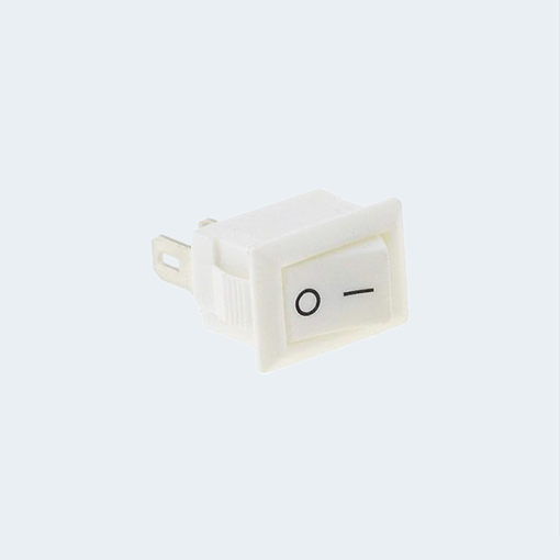 Switch on/off Mina Small-rectangle shape-3A KCD11 rocker switch White