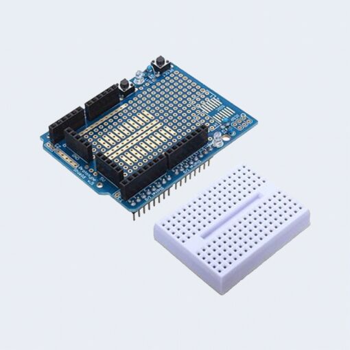 Arduino Prototype Shield with Mini Breadboard