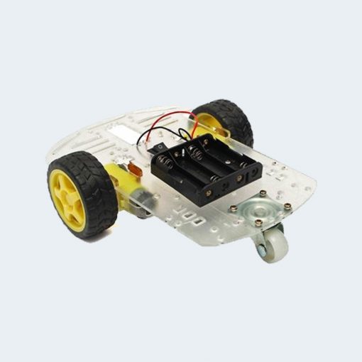 جسم روبوت سيارة بموتورين 2WD Smart Motor Robot Car Chassis