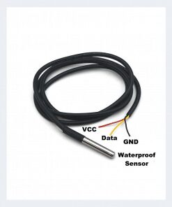 Temperature Sensor DS18B20 waterproof حساس حرارة ضد الماء