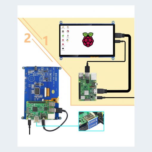 LCD 7″ inch for Raspberry pi HDMI Touch Screen