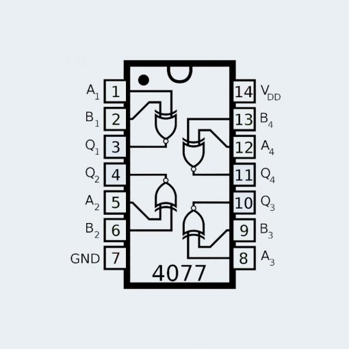 CD4077 IC Quad 2-Input XNOR Gate 4077