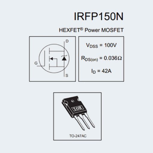 IRFP150N HEXFET Power MOSFET transistor 100V 42A