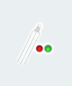 Red green LED – Double color common anode LED foggy 3mm