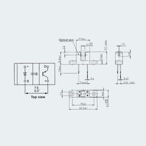 وحدة قياس السرعة للسيارة الذكية TCST2103 MODULE