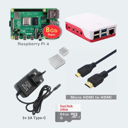Kit for Raspberry Pi-4 8GB Ram