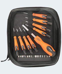 Bag with Greenwood screwdriver set 9pcs+17screwdriver heads