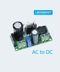 AC to DC step-down module lm2596hvt adjustable regulated output dc  max- input 30v