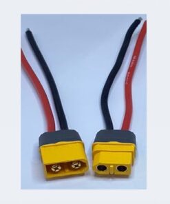 Cable connector set male-female 2Pin-red black large