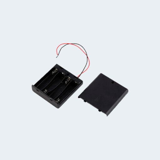 Holder Battery for 4 Battery AA with Switch on/off