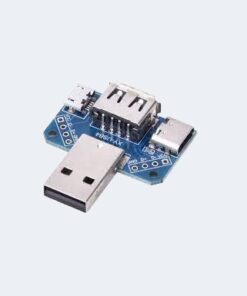 USB adapter converter board – USB male to female to microUSB toType-C to header
