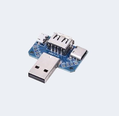 USB adapter converter board – USB male to female to microUSB toType-C to header