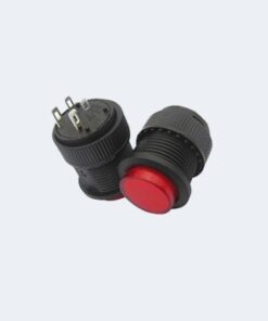 Push Button Small Perminet-4 Pin on -off Red