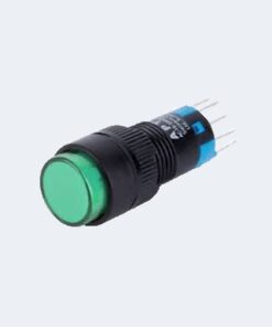 Push Button Small Perminet-4 Pin on -off-3a 250v -green- Longe