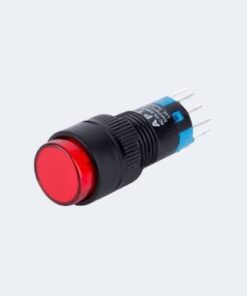 Push Button Small Perminet-4 Pin on -off-3a 250v -red- Longe