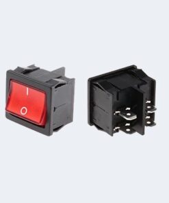 switch On-off DPST ROCKER SWITCH -6A 250V-RED