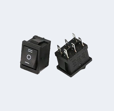 Switch on/off 6Pin  SMALL 3State DPDT KCD1_6A