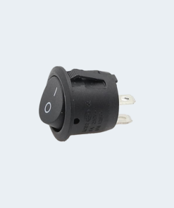 SWITCH ON/ OFF ROCKER 2 PIN CIRCLE- 6A 250V