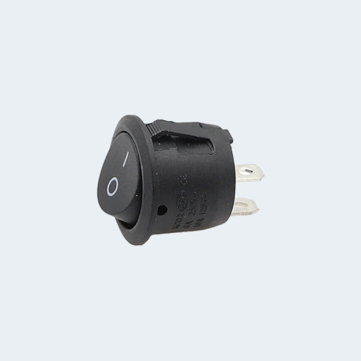 SWITCH ON/ OFF ROCKER 2 PIN CIRCLE- 6A 250V