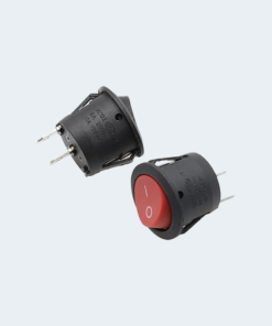 SWITCH ON/ OFF ROCKER 2 PIN CIRCLE- 6A 250V