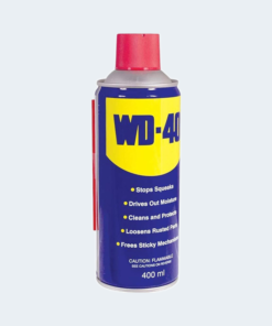 Spray WD-40 rust remover