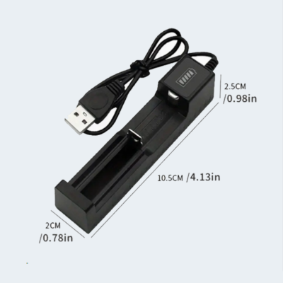 USB BATTERY CHARGER -ONE battery 3.7 v