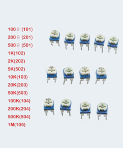 Variable Resistor Kit 13 Values-Single Turn Potentiometer preset 65 PCS