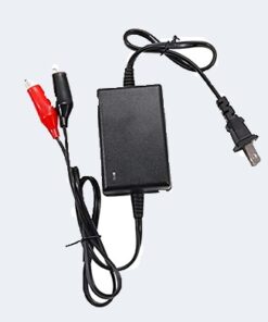 Battery charger for 12v battery with corocodile