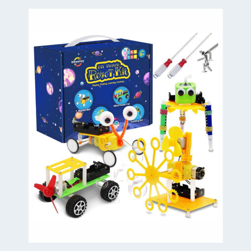 Science Kit for Kids – 4sets DIY Robotics