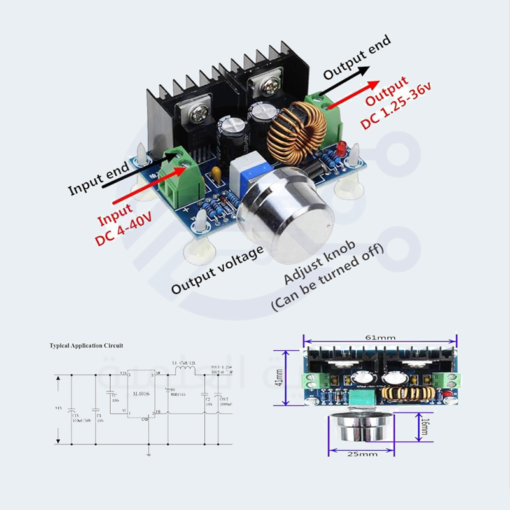 XL4016 Step-Down Board Module 8A 200W