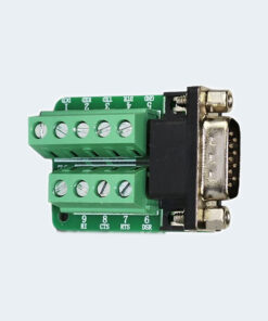 Rs232 DB9 connector to terminal block breakout board male