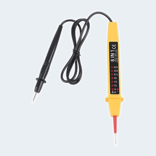 قلم اختبار الجهد الكهربي  أداة 8 في 1 6-380 فولت تيار متردد/تيار مستمر