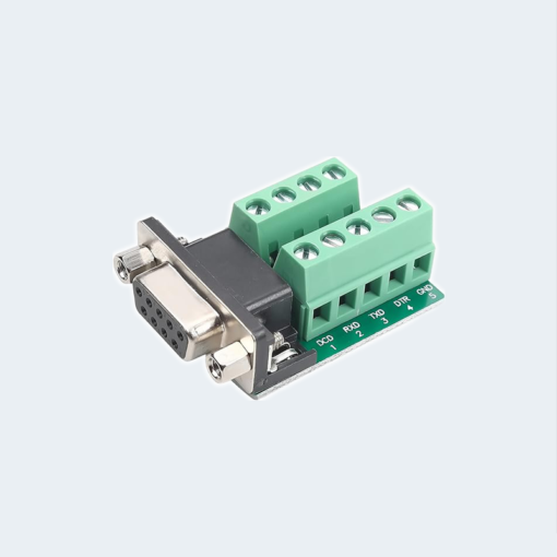 Rs232 DB9 connector to terminal block breakout board FEMAL
