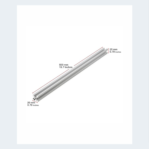 Aluminum profile V-Slot 2020 Extrusion, Linear Rail 500mm