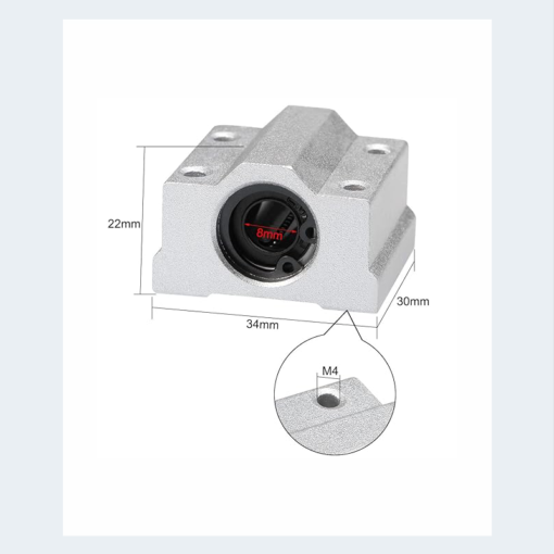 Linear motion axis support Seat SK8 Sliding bearing unit support SH8A