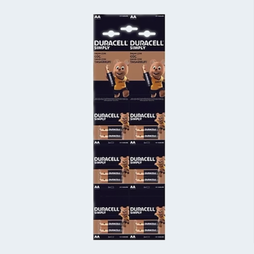 Duracell Original AA-2 1.5V Alkaline Battery 12AA Cells
