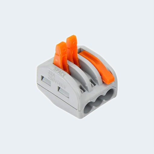 Nuts 3 Conductor Combination Compact Wire Connectors PCT-213 Connector Spring Terminal Block