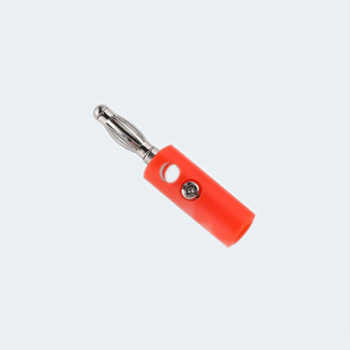 banana male connector 4mm banana plug lantern type -Male connector – red