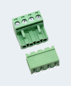 Male Female PCB Terminal Block 4Pin 90 degree