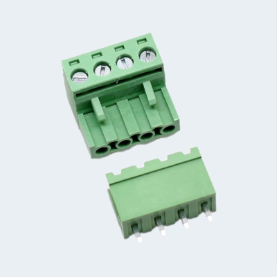 4 pin Male Female PCB Terminal Block 90 degree