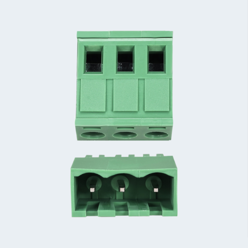 Male Female PCB Terminal Block 3Pin 90 degree