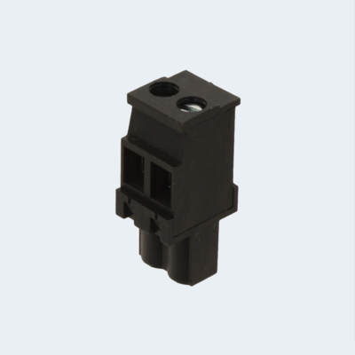 Male Female PCB Terminal Block 2 Pin vertical BLACK