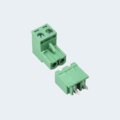 Male Female PCB Terminal Block 2Pin 90 degree