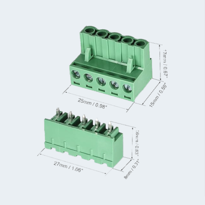 Male Female PCB Terminal Block 5Pin