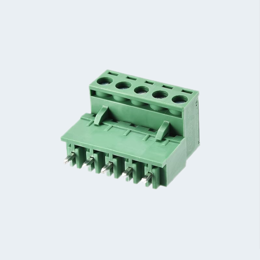 Male Female PCB Terminal Block 5Pin 90 degree