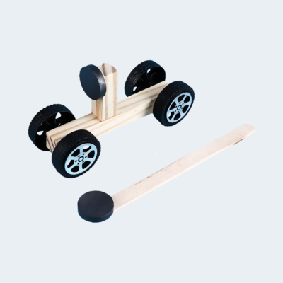 DIY Wooden Magnetic Car Manual Scientific Experiment Assembly