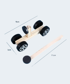 DIY Wooden Magnetic Car Manual Scientific Experiment Assembly