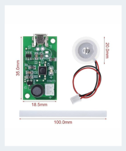 Humidifier Module – Ultrasonic Mist Maker Atomizing Fogger  108KHz Micro USB