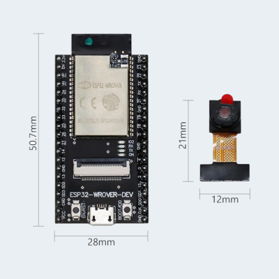 ESP32 cam wifi Bluetooth dimension